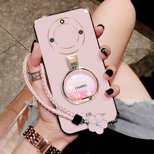 华为荣耀X40硅胶镶钻带支架新品