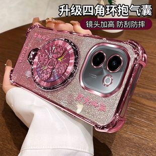 适用V2343A新款 全包vivoy200手机壳vivo保护y200GT硅胶套气囊防摔5G自带镜头膜voviy软壳网红vo丫带支架女款