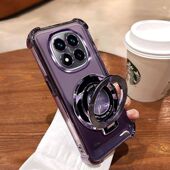 红米Note15Pro手机壳2510ERA8BC硅胶磁吸支架小米redmi透明note15pro十镜头全包气囊note15保护套超薄por女款