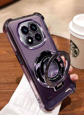 红米Note15Pro手机壳2510ERA8BC硅胶磁吸支架小米redmi透明note15pro十镜头全包气囊note15保护套超薄por女款