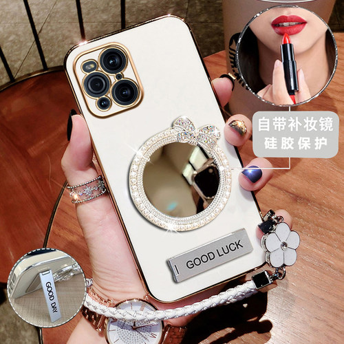 硅胶全包Findx3镜面支架oppo