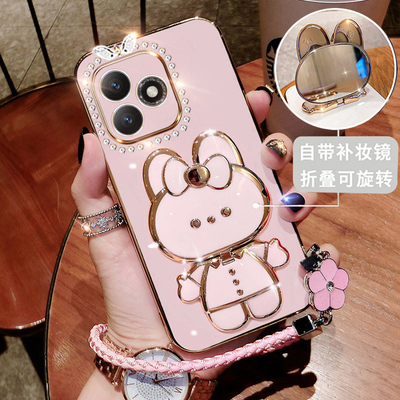 OPPOA3i硅胶带支架镜子新款