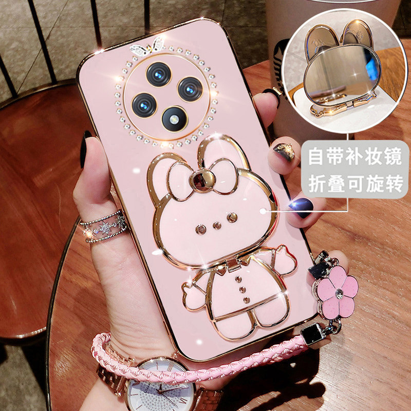 oppoA3手机壳PKA110新款软壳oppo A3保护硅胶套5G全包防摔opa超薄a3 5g外壳镜子女0pp0带支架oppopoopa高级感