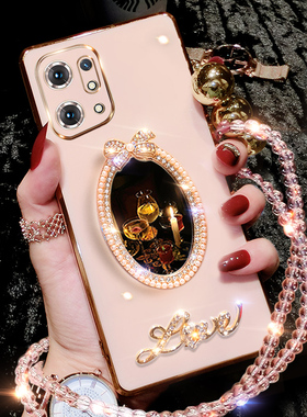 oppofindx5手机壳findx5pro硅胶新款oppo保护套5G挂绳PFFM10全包镜面oppofandx防摔find女oppox网红oppofx潮