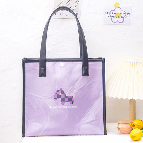 方块小马pe磨砂手提果冻包