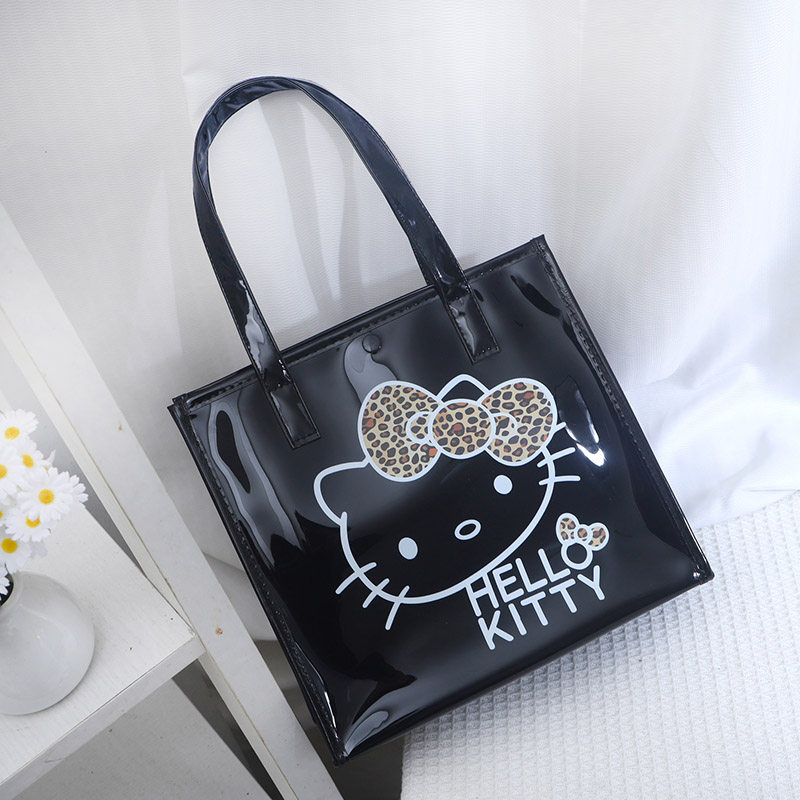 尚盈HelloKitty卡通透明防水手提袋女大容量托特包购物袋通勤包