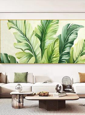 Notareart手绘油画《家大业大》客厅沙发背景墙装饰画横版肌理画