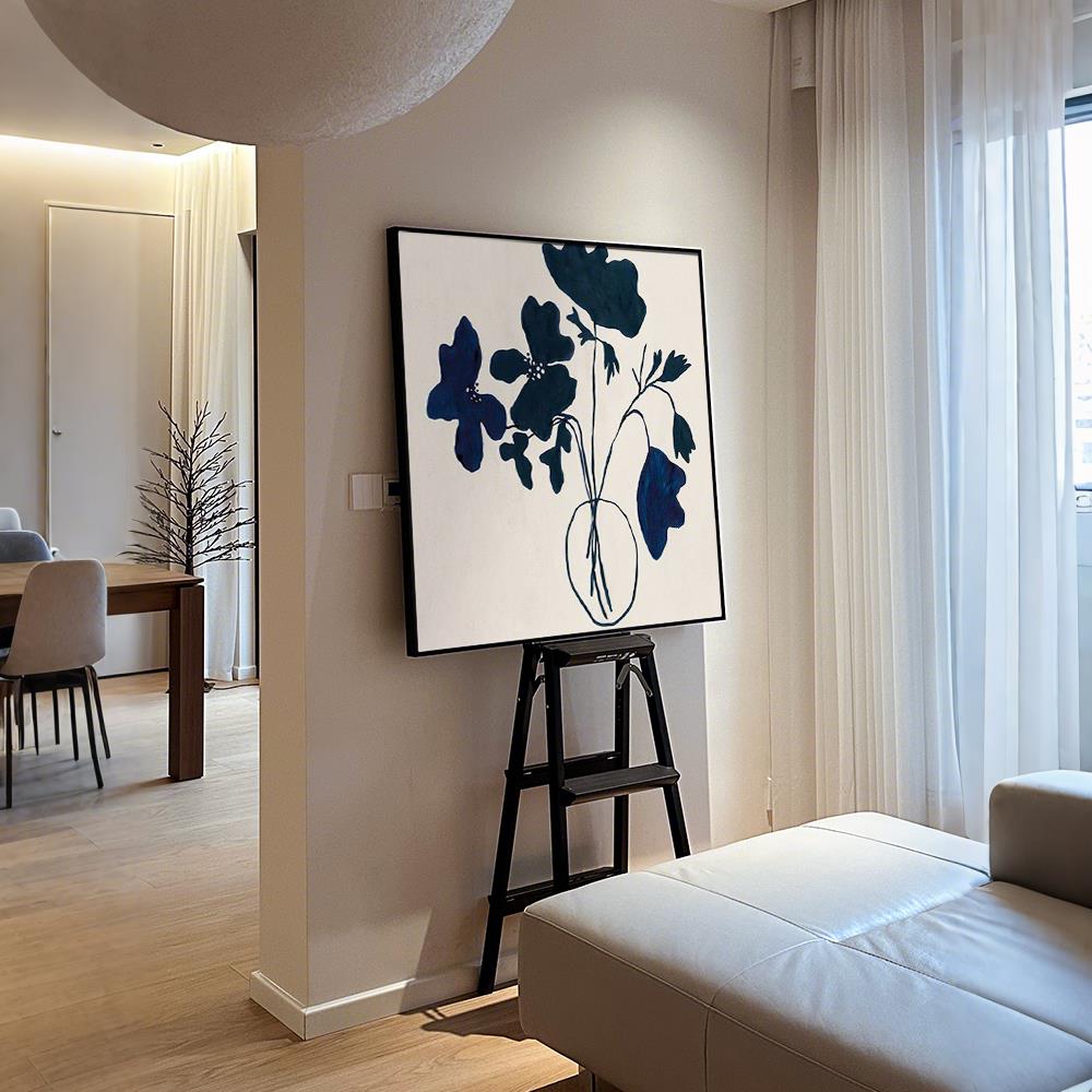 简约北欧风黑白灰抽象餐厅装饰画ins风卧室客厅沙发玄关走廊挂画