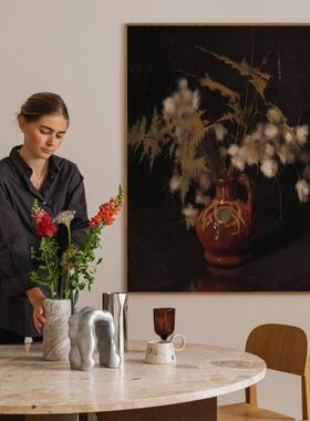 《着竹报平安》新中式客厅沙发背景墙艺术好寓意装饰画高级感挂画