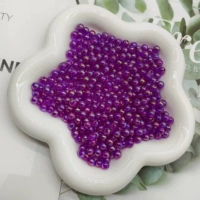 Фиолетовые бусины разных размеров (50 г в упаковке)