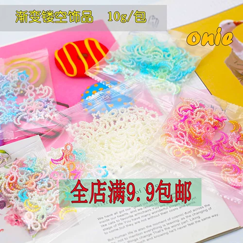 Детский аксессуар из жемчуга с бантиком ручной работы, аксессуары, градиент