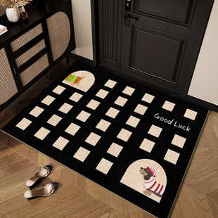 卡通门地垫，家用门线圈脚垫，门外防滑防污地毯，可切割地垫