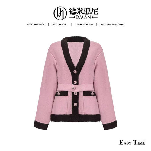 【米公子】【830g！】秀场款，小香风羊毛外套DGXL3469