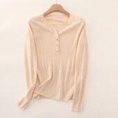 亨利领绵羊毛套头衫 米公子 HY2517