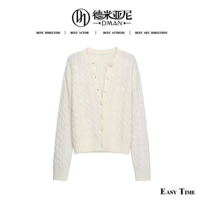 【米公子】破价款羊绒开衫克重315gMH82136