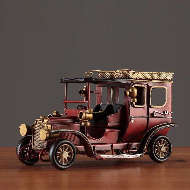 民国老物件年代感酒柜装饰品摆高档新款复古汽车模型成人复古怀旧