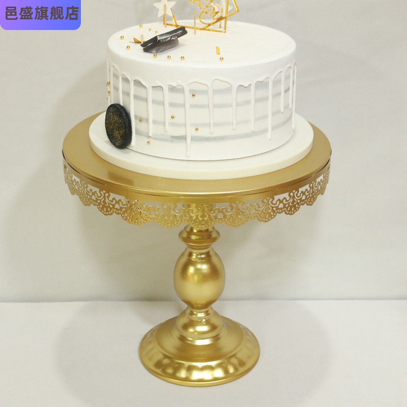 蕾丝边长方形托盘架金属蛋糕盘方盘糕点盘子点心展示盘饼干盘摆件