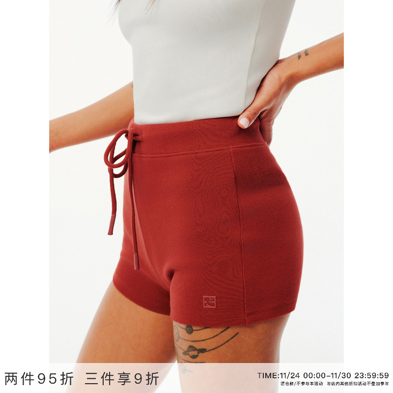 EviStub 美式透气百搭休闲提臀显瘦骑行运动低腰超短裤热裤女夏季