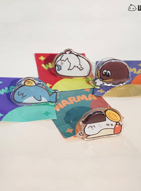 手机气囊可伸缩支架亚克力动漫生日礼物沃玛养鸡场warma