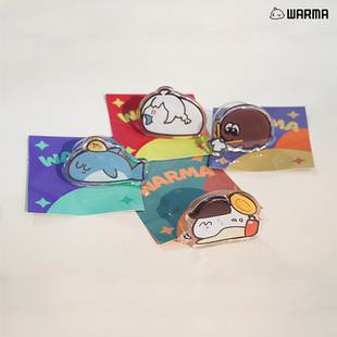 手机气囊可伸缩支架亚克力动漫生日礼物沃玛养鸡场warma