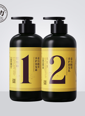 姜力洗发水500g+润发乳500g 去屑控油 生姜滋养洗护发 华润同款