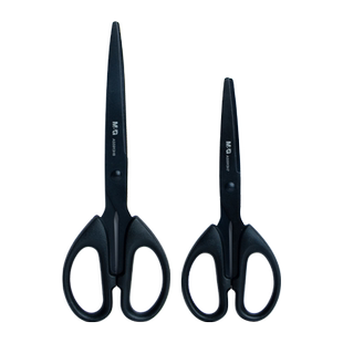 晨光黑刃剪刀高颜值家用锋利手工剪纸小剪刀儿童剪纸专用剪子美工大号学生用加长工业用小号精致办公剪文具