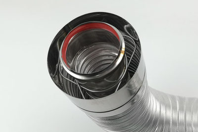 热水器双层铝合金排烟管燃气壁挂采暖炉平衡机式排气管风管道烟囱