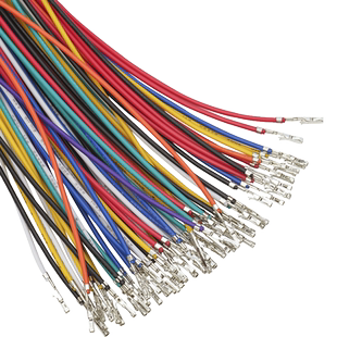 优质2.54杜邦端子线带锁扣 单根无壳杜邦线接头插针线插头端口线