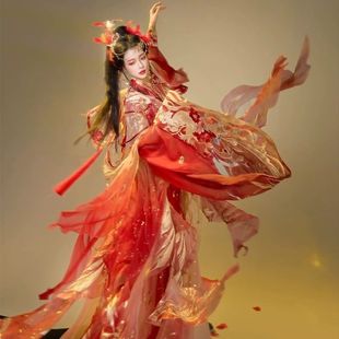 文轩阁原创【凤引昭华】改良南北朝重工刺绣汉婚元素新年战袍全套