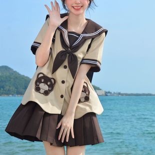 猫腻JK社原创正统幼稚园甜美可爱jk制服短袖水手服套装