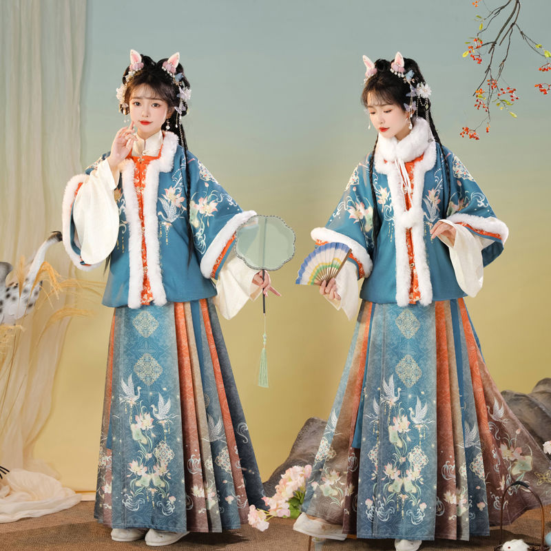 墨染霜华不染明制汉服女古装