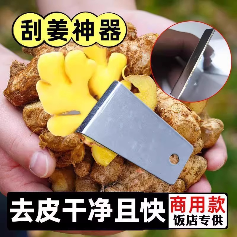 新款不锈钢生姜去皮器刨姜器剥蒜刮姜皮刨豆芋头刮皮刀厨房家用
