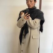 YS1 LAS H22166 羊毛外套 含100羊毛 CELULA 简约高级感长款