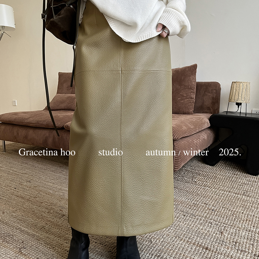 设计师立体裁剪肌理感通勤百搭高质感慵懒随性半身裙