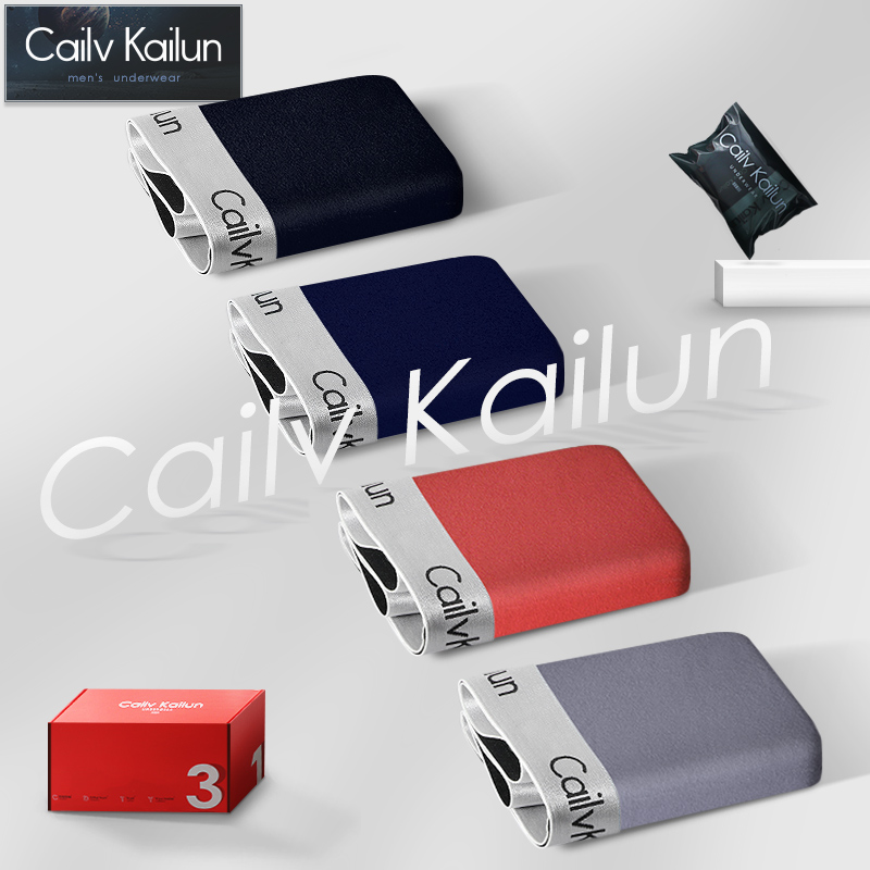 男士内裤男平角裤莫代尔四角裤薄款青年无痕透气性感抗菌短裤ck02