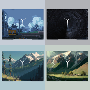 16ABR8 笔记本贴膜适用联想拯救者R9000XARHA7 Y7000P小新14IRL8 Y9000PIRX8 PRO14唯美风景电脑贴纸 R7000P