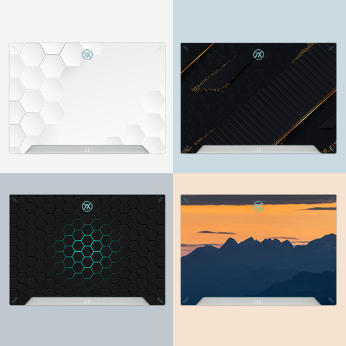 适用华硕几何风景笔记本贴膜