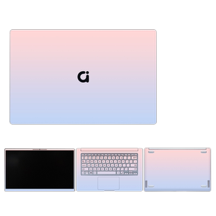 渐变纯色简约笔记本改色贴膜适用华硕天选4FA507 ADOL飞行堡垒9a豆14PRO REDOLBOOK14F无畏X1502电脑键盘贴纸