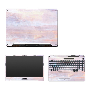 纹理水彩油画天空风景笔记本贴膜适用华硕天选4/3/2FA506QM飞行堡垒8 9代无畏16灵耀14顽石七代幻15电脑贴纸