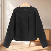 绵羊毛斗篷式 专柜2799 双面呢大衣912 冬装 蝙蝠袖 8%山羊绒 默