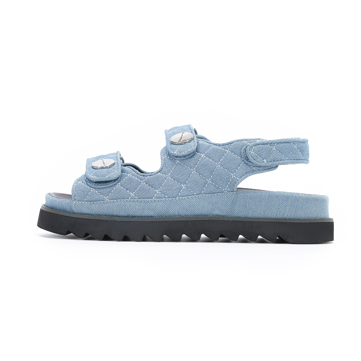 469【乐D】款 *绍 厚底纯色条带魔术贴休闲凉鞋301~夏季新款女装