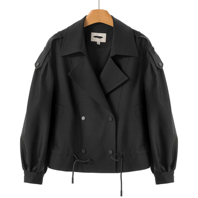 专柜998【QS】 韩版西装领含粘纤短款外套001~秋季新款女装