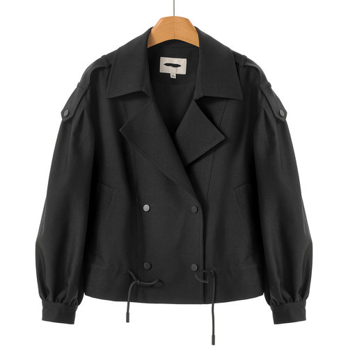 专柜998【QS】 韩版西装领含粘纤短款外套001~秋季新款女装