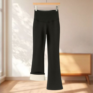 201 窄腰收腹显筷子腿羊绒桑蚕喇叭裤 冬季 新款 曦 女装 申