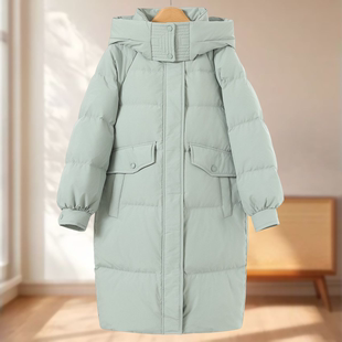 【爱】冬饱满宽松保暖不失显年轻款连帽羽绒服150~冬季新款女装