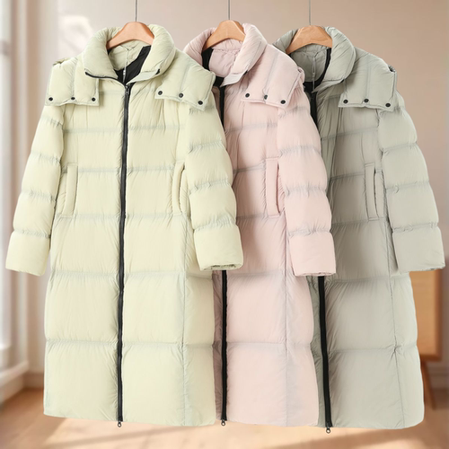 曦专柜2988【申】冬装 罗纹束口袖脱卸帽泡芙过膝羽绒服930