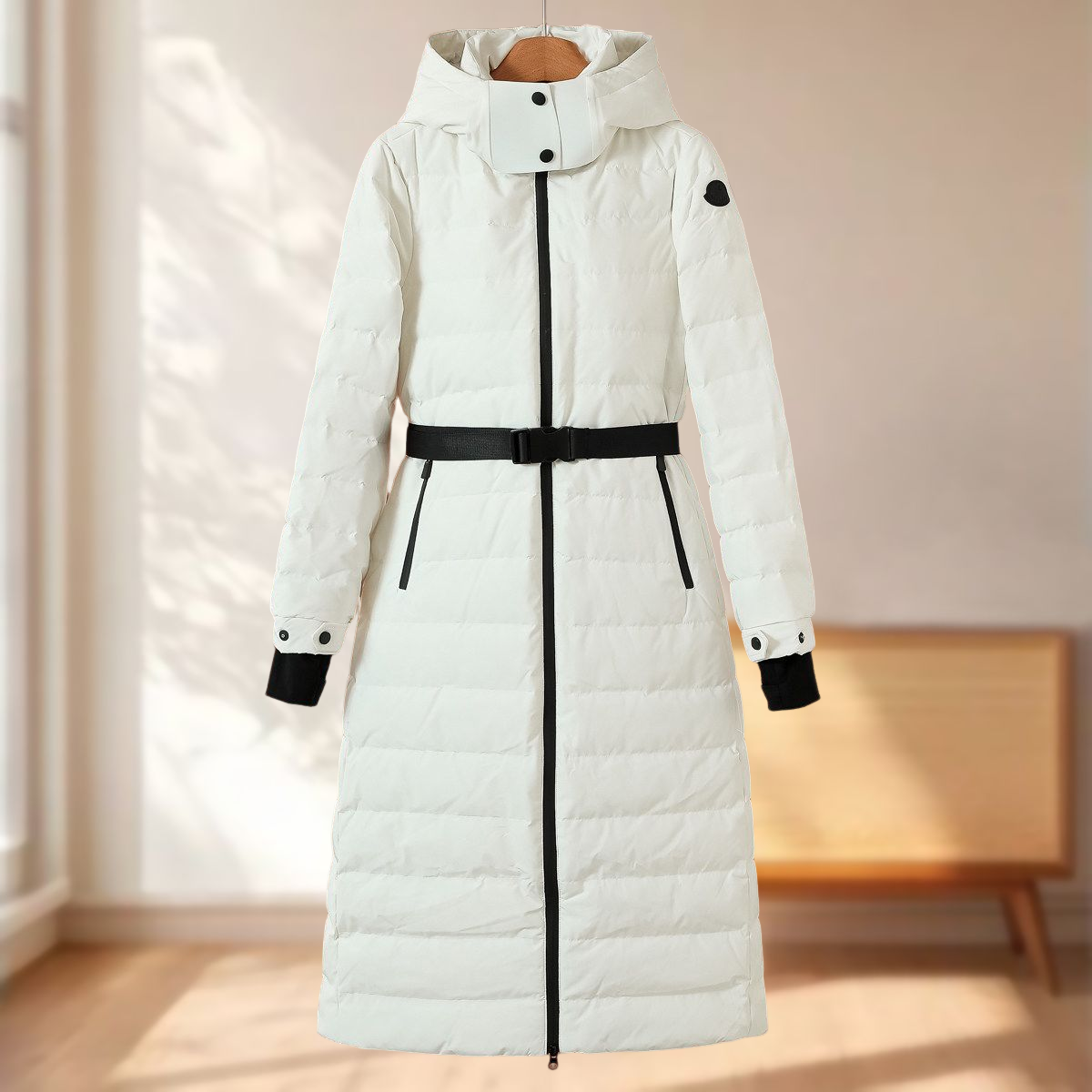 【羽】气质过膝保暖又显瘦连帽羽绒服942~冬季新品女装