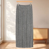 春装 专柜569 莫Y 轻奢气质拼接松紧腰亮片开叉半身裙534