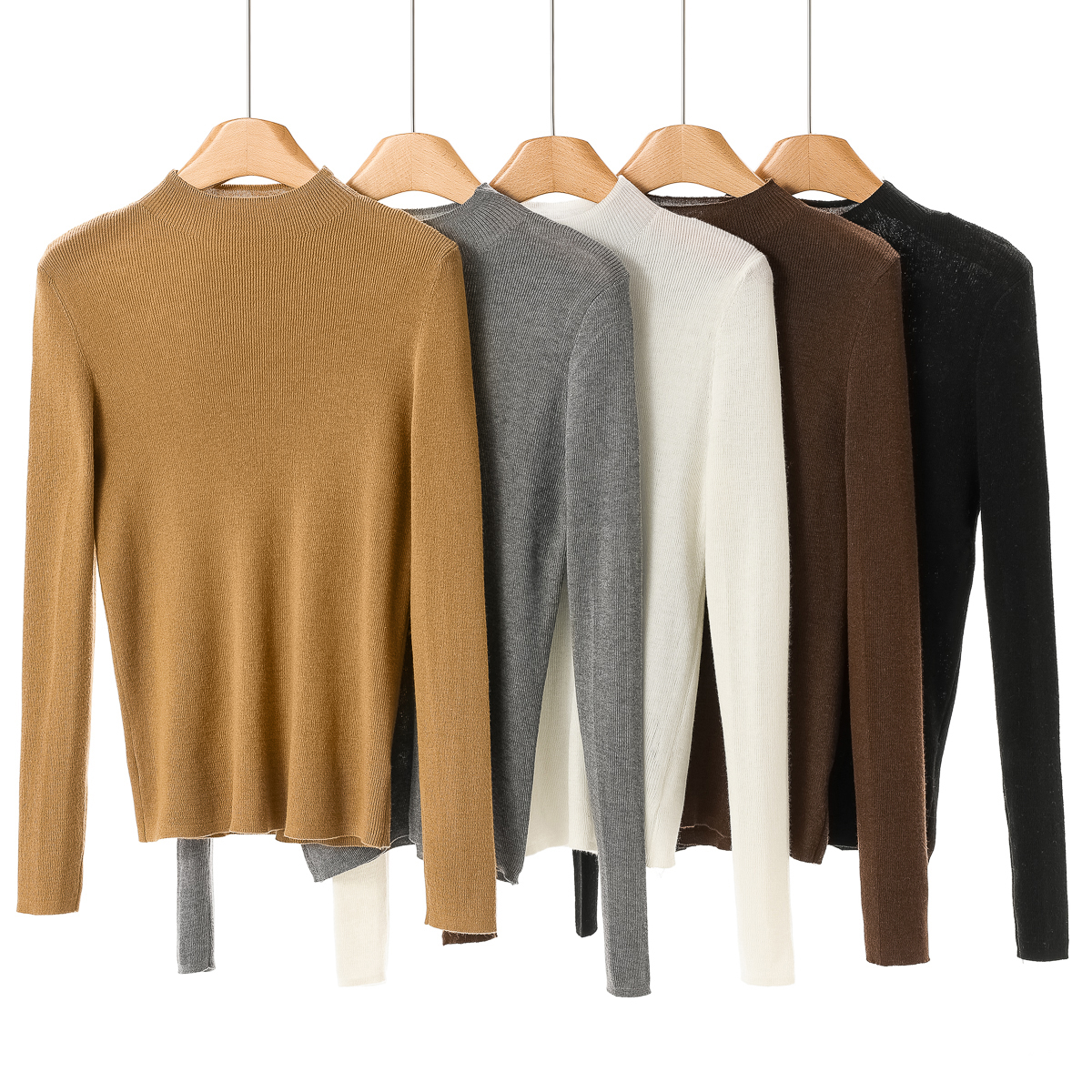 新品到货 60%羊毛+8%羊绒【申】冬装 立领可打底抗起球针织衫001