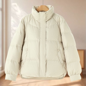 专柜999 保暖面包短羽绒服623 立领插肩袖 妍B 冬季